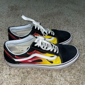 Vans Fire Stripes Sz 9.5 Used